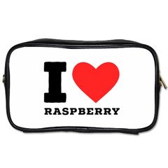 I Love Raspberry Toiletries Bag (two Sides) by ilovewhateva