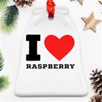 I love raspberry Ornament (Bell) Front