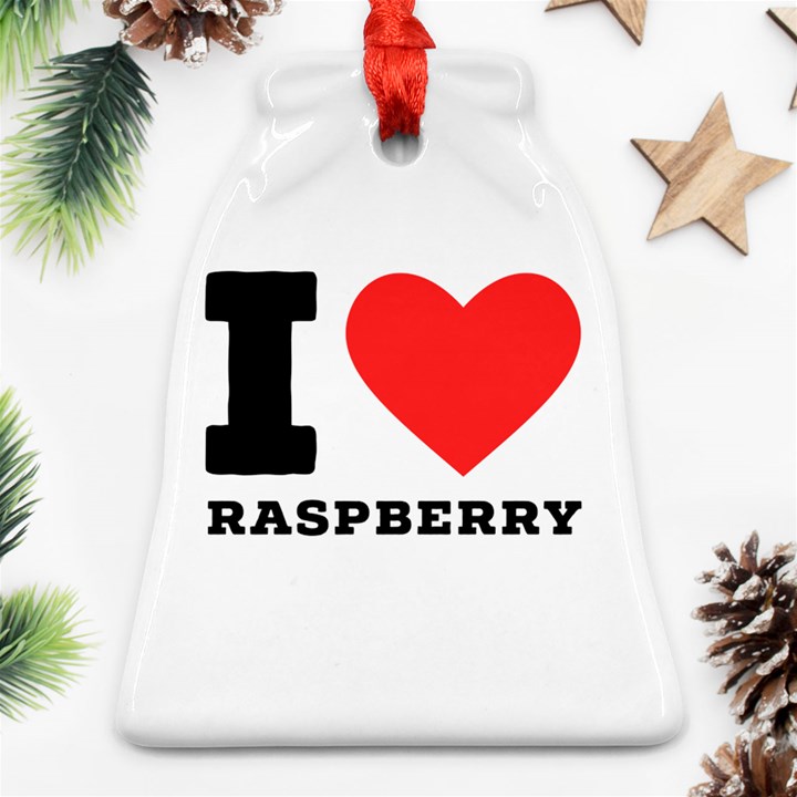 I love raspberry Ornament (Bell)