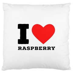 I Love Raspberry Large Cushion Case (one Side) by ilovewhateva