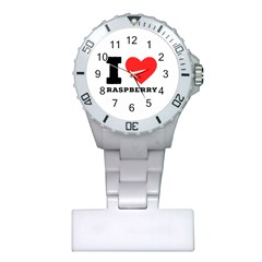 I Love Raspberry Plastic Nurses Watch by ilovewhateva