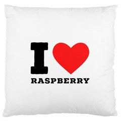 I Love Raspberry Standard Premium Plush Fleece Cushion Case (one Side) by ilovewhateva