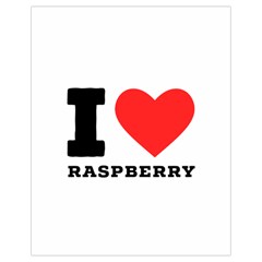 I Love Raspberry Drawstring Bag (small) by ilovewhateva