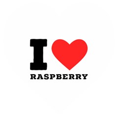 I Love Raspberry Wooden Puzzle Heart by ilovewhateva