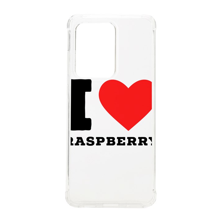 I love raspberry Samsung Galaxy S20 Ultra 6.9 Inch TPU UV Case