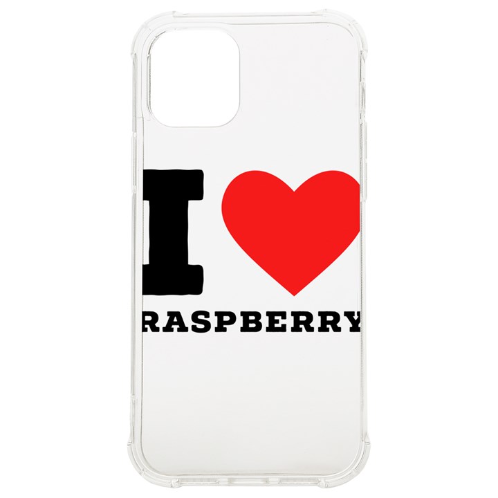 I love raspberry iPhone 12/12 Pro TPU UV Print Case