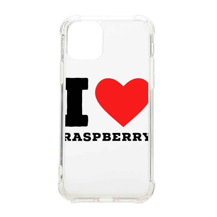 I love raspberry iPhone 11 Pro 5.8 Inch TPU UV Print Case