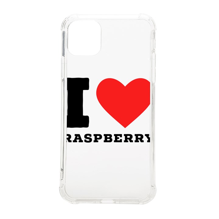 I love raspberry iPhone 11 Pro Max 6.5 Inch TPU UV Print Case