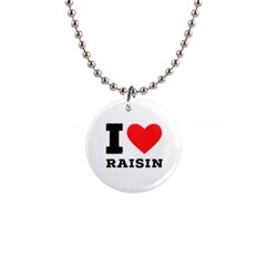 I Love Raisin  1  Button Necklace by ilovewhateva