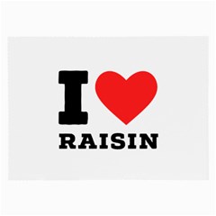 I Love Raisin  Large Glasses Cloth by ilovewhateva