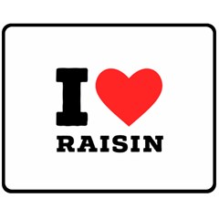 I Love Raisin  Two Sides Fleece Blanket (medium) by ilovewhateva