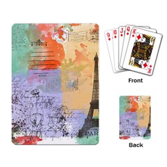 Scrapbook Paris Vintage France Playing Cards Single Design (rectangle) by Mog4mog4