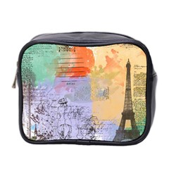 Scrapbook Paris Vintage France Mini Toiletries Bag (two Sides) by Mog4mog4