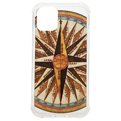 Vintage Sign Nautical Ship Compas Iphone 12 Mini Tpu Uv Print Case	 by Mog4mog4