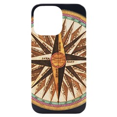 Vintage Sign Nautical Ship Compas Iphone 14 Pro Max Black Uv Print Case