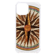 Vintage Sign Nautical Ship Compas Iphone 13 Mini Tpu Uv Print Case by Mog4mog4