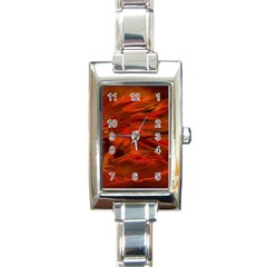 Fire Lion Flames Light Mystical Dangerous Wild Rectangle Italian Charm Watch by Mog4mog4