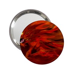 Fire Lion Flames Light Mystical Dangerous Wild 2 25  Handbag Mirrors by Mog4mog4