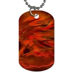 Fire Lion Flames Light Mystical Dangerous Wild Dog Tag (One Side) Front