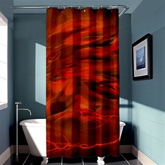 Fire Lion Flames Light Mystical Dangerous Wild Shower Curtain 36  X 72  (stall)  by Mog4mog4