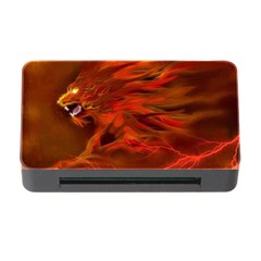 Fire Lion Flames Light Mystical Dangerous Wild Memory Card Reader With Cf by Mog4mog4