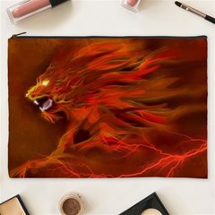 Fire Lion Flames Light Mystical Dangerous Wild Cosmetic Bag (xxxl) by Mog4mog4