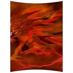 Fire Lion Flames Light Mystical Dangerous Wild Back Support Cushion by Mog4mog4