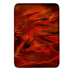 Fire Lion Flames Light Mystical Dangerous Wild Rectangular Glass Fridge Magnet (4 Pack) by Mog4mog4