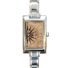 Compass Map Nautical Antique Rectangle Italian Charm Watch by Mog4mog4