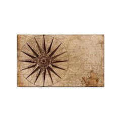 Compass Map Nautical Antique Sticker Rectangular (10 Pack) by Mog4mog4