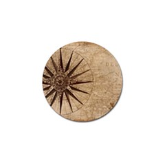 Compass Map Nautical Antique Golf Ball Marker