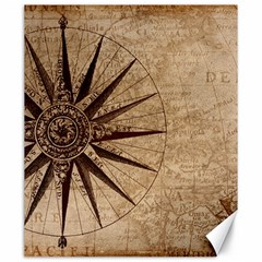 Compass Map Nautical Antique Canvas 20  X 24  by Mog4mog4