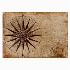 Compass Map Nautical Antique Large Glasses Cloth by Mog4mog4