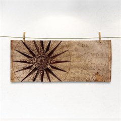 Compass Map Nautical Antique Hand Towel