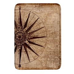 Compass Map Nautical Antique Rectangular Glass Fridge Magnet (4 Pack)