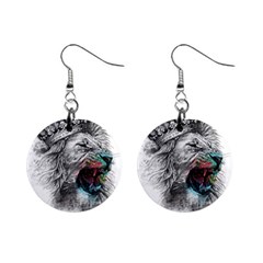 Lion King Head Mini Button Earrings by Mog4mog4