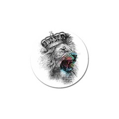 Lion King Head Golf Ball Marker by Mog4mog4