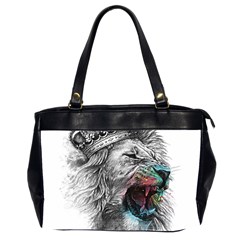 Lion King Head Oversize Office Handbag (2 Sides) by Mog4mog4