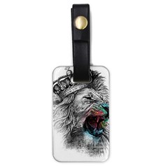 Lion King Head Luggage Tag (one Side) by Mog4mog4