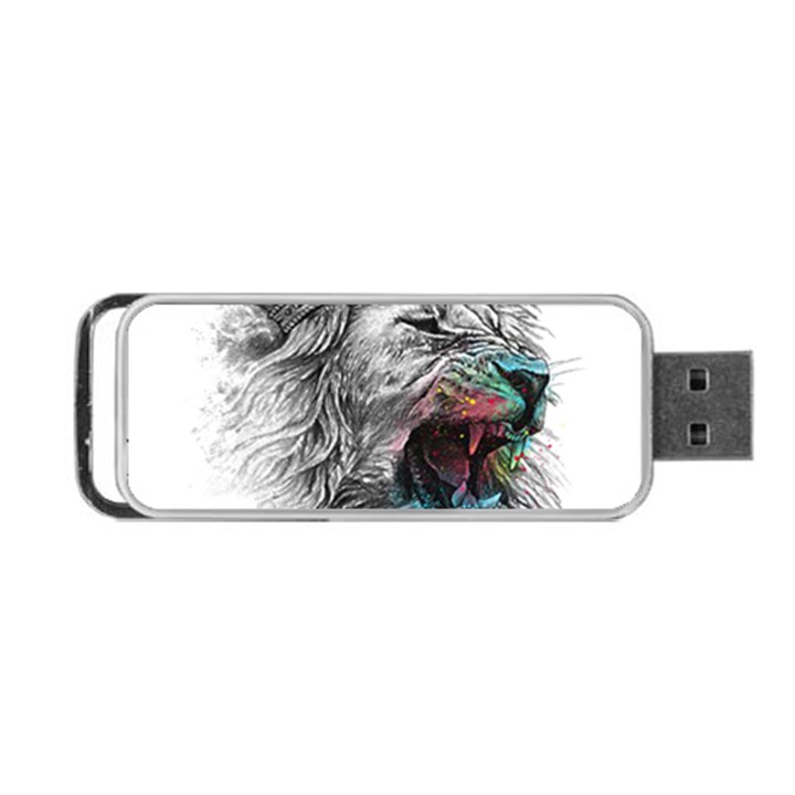 Lion King Head Portable USB Flash (One Side)