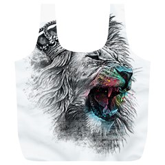 Lion King Head Full Print Recycle Bag (xl) by Mog4mog4