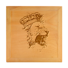 Lion King Head Wood Photo Frame Cube by Mog4mog4