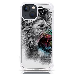 Lion King Head Iphone 13 Mini Tpu Uv Print Case by Mog4mog4