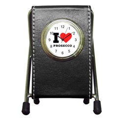 I Love Prosecco Pen Holder Desk Clock by ilovewhateva