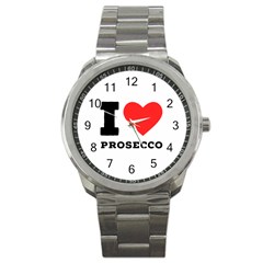 I Love Prosecco Sport Metal Watch by ilovewhateva