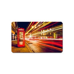 Telephone Booth Red London England Magnet (name Card) by Mog4mog4