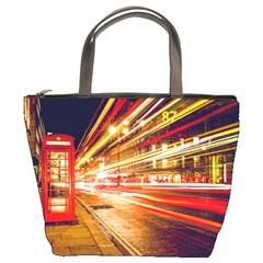 Telephone Booth Red London England Bucket Bag by Mog4mog4