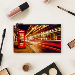 Telephone Booth Red London England Cosmetic Bag (small) by Mog4mog4