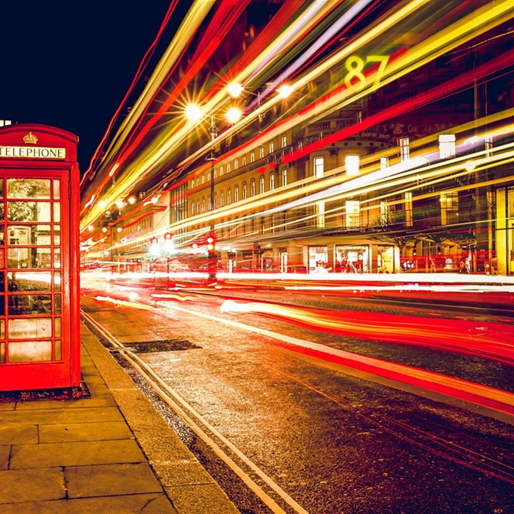 Telephone Booth Red London England Play Mat (Rectangle)