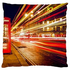 Telephone Booth Red London England Large Cushion Case (one Side) by Mog4mog4